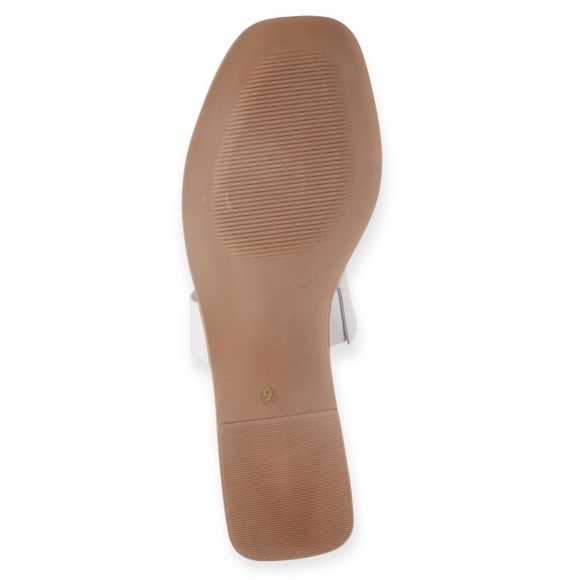 STEVE MADDEN Harrlie Slide Sandal White Gold Accents Flats NWT - Picture 7 of 10